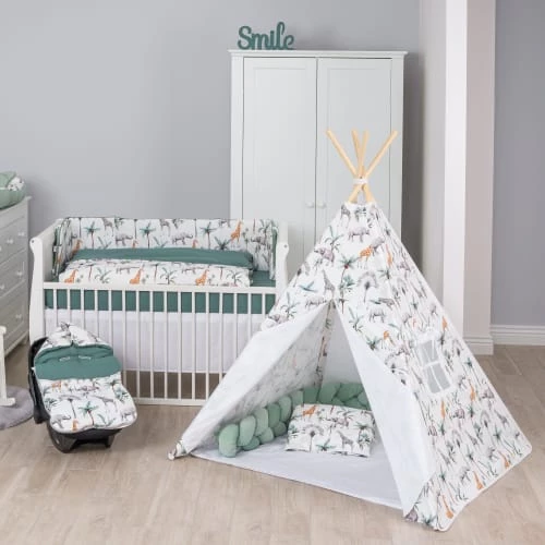 Sevira Kids Tipis Enfant Tipi Tente Enfant Avec Tapis, SAFARI – Image 2