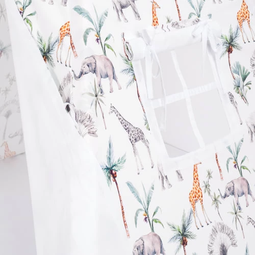 Sevira Kids Tipis Enfant Tipi Tente Enfant Avec Tapis, SAFARI – Image 3