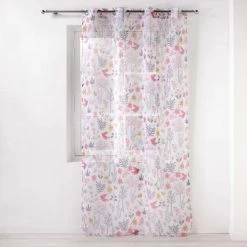 Douceur D'Intérieur Rideaux Enfant Voilage à œillets Blanc 140x240cm
